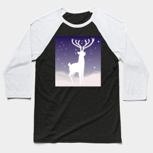 Spirit of the deep forest, snow deer, classic style, Baseball T-Shirt